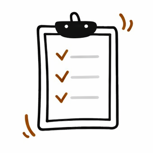 Rodinný dům se žlutou fasádou a černou střechou. Dům je modrými linkami rozdělen na podíly o velikosti 1/2 a 1/4.